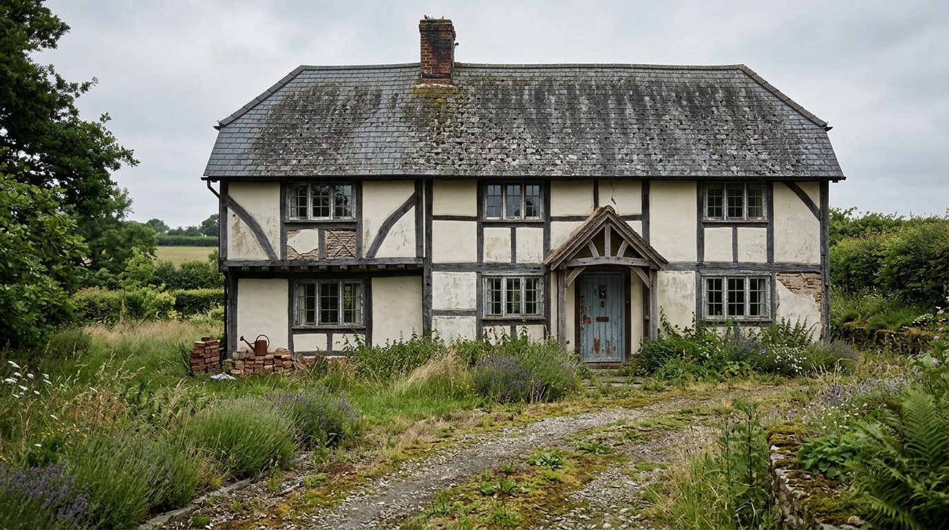 The cottage before renovation began